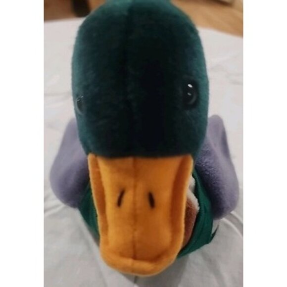 Vintage Memphis Peabody Mallard Duck Plush Toy Clicks But No Sound Original Tag - Picture 2 of 14